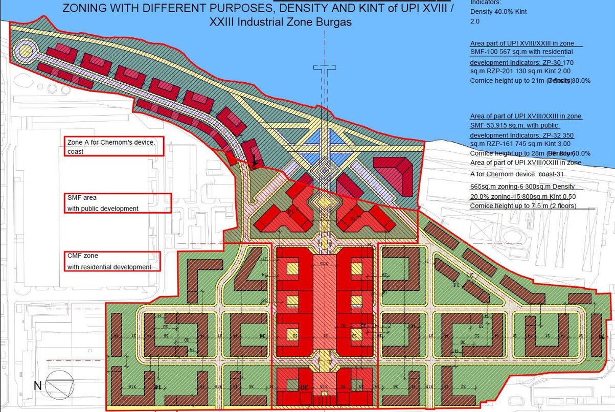 Approved zoning master plan